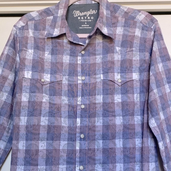 Wrangler button down Western shirt Women’s S Pearl Snap Coastal Cowgirl Rodeo - Picture 3 of 13